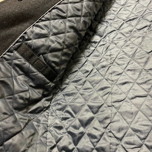 Vintage London Fog Gray Wool Blend Quilted Overcoat Jacket Men’s Size XL - Picture 5 of 7